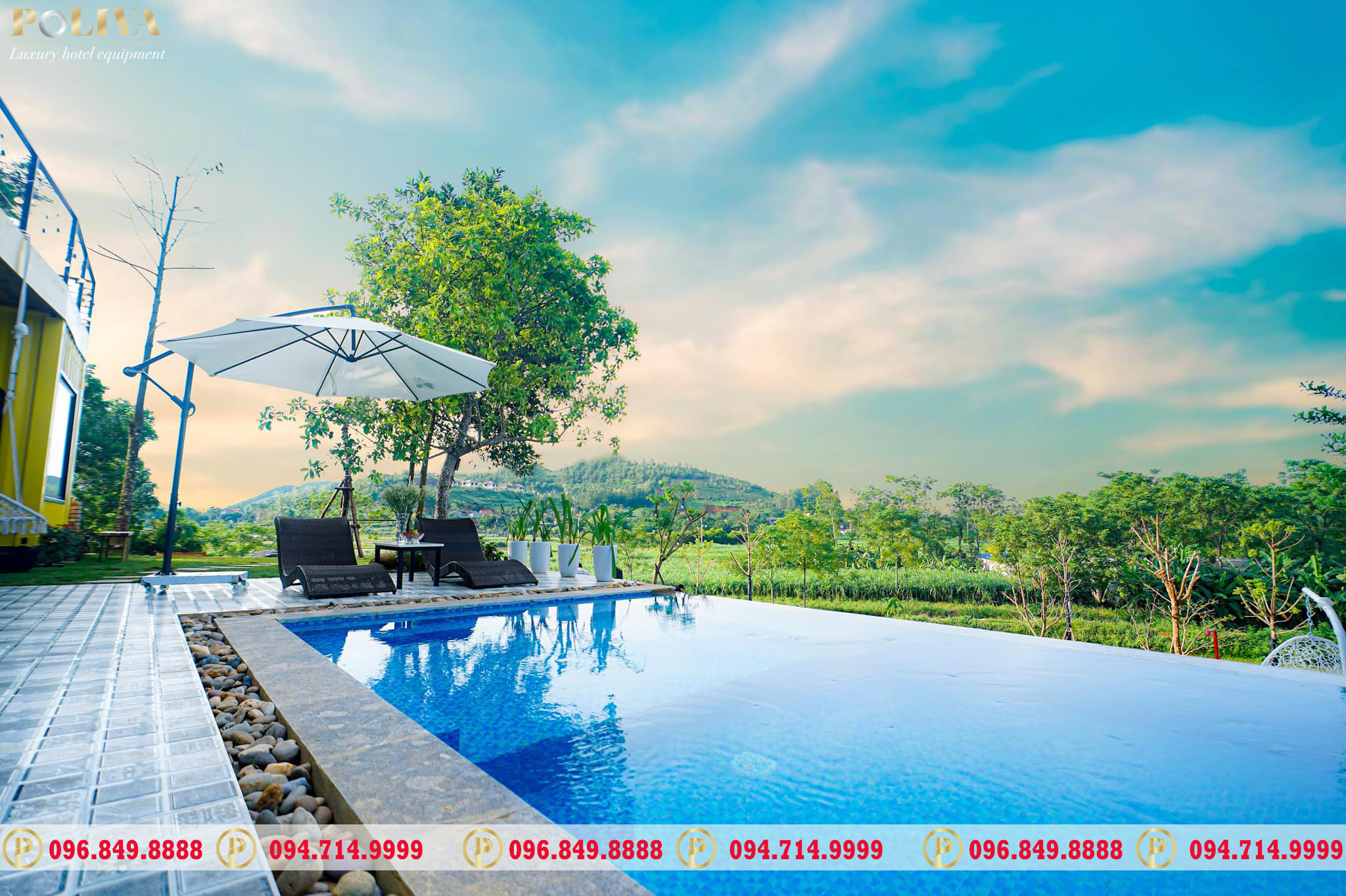 99 mẫu ô dù che nắng bể bơi đẹp giá rẻ nhất tại Việt Nam - Poliva.vn