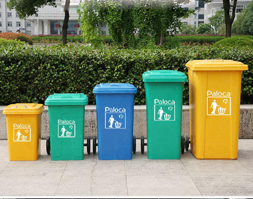 Thùng rác trường học thường được làm bằng chất liệu gì?