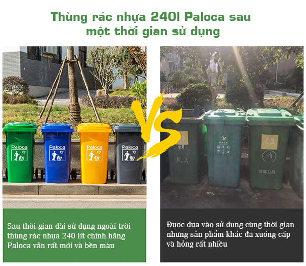 Đặc điểm của thùng rác nhựa Paloca